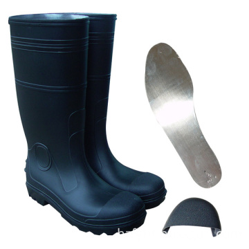 Man Safety PVC Rain Boots, Working Boots, Protective Footwear, Gent Rain Boots, Waterproof Boots